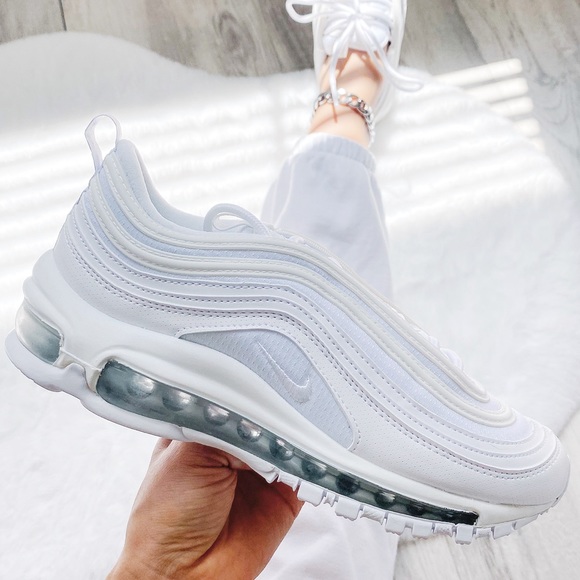Nike air max 97 triple white sneakers